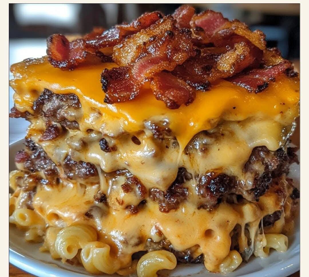 Must-Try BBQ Bacon Cheeseburger Mac ‘n’ Cheese Casserole