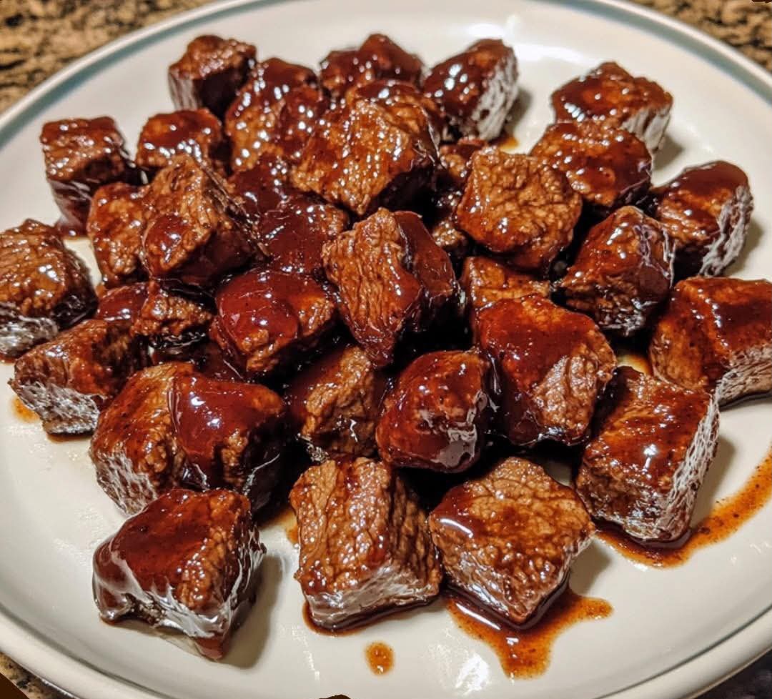 Air Fryer Tangy Honey BBQ Steak Bites