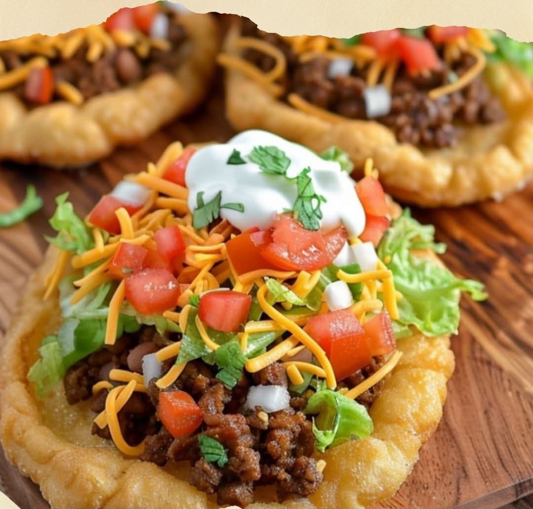 Soft and Fluffy Indian Fry Bread Tacos
