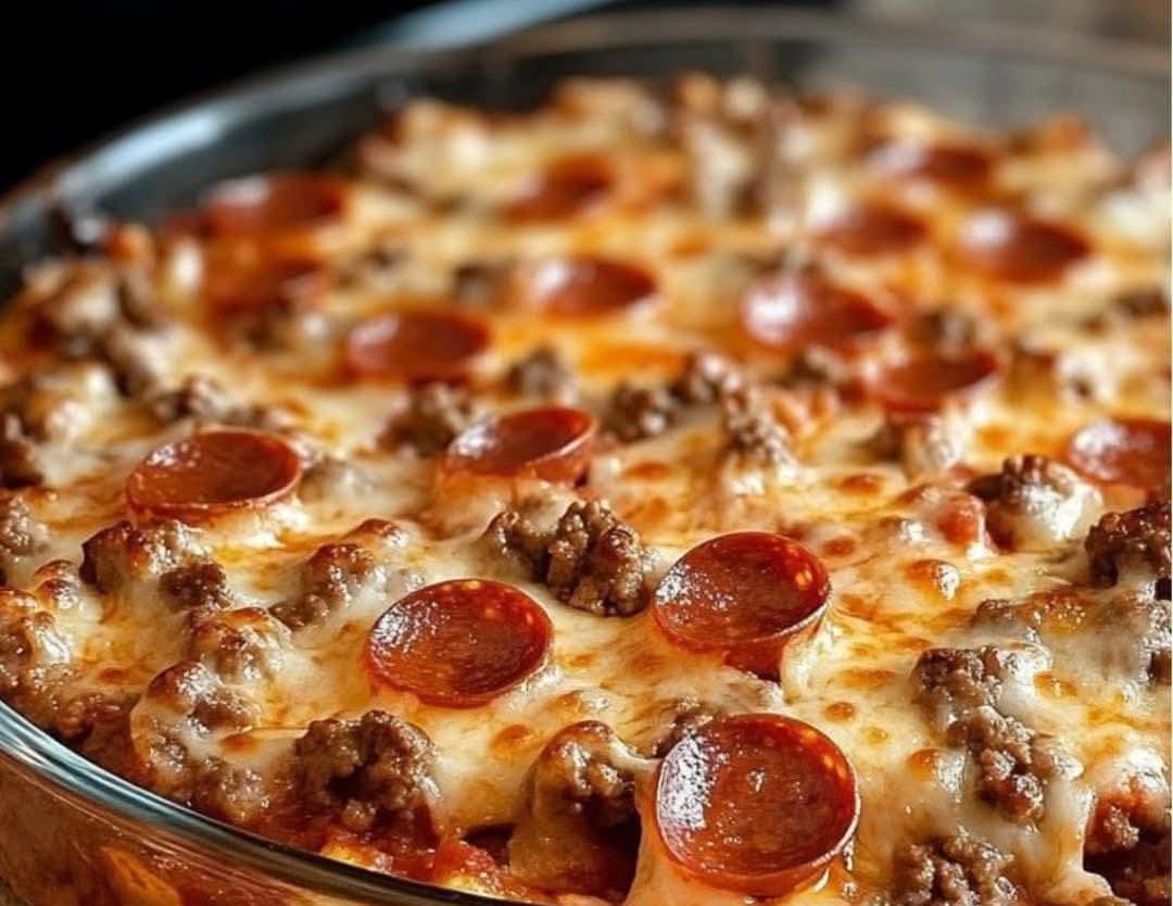 Meat Lovers Pizza Casserole