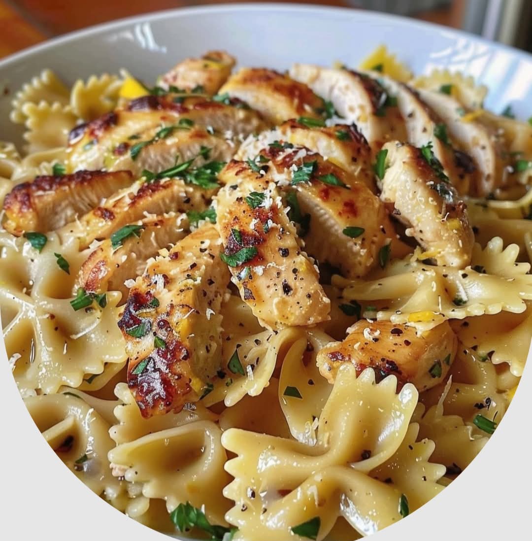 Bowtie Lemon Garlic Chicken Pasta