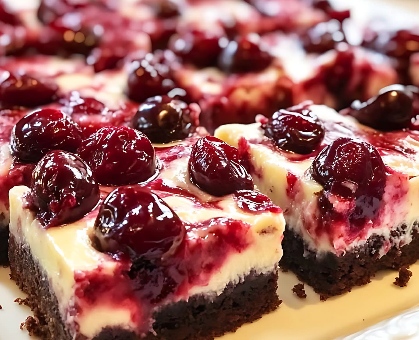 Cherry Cheesecake Brownies