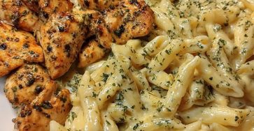 Chicken Penne in Cajun Mozzarella Garlic Butter Sauce