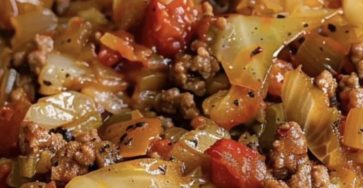 Cabbage and Ground Beef Skillet