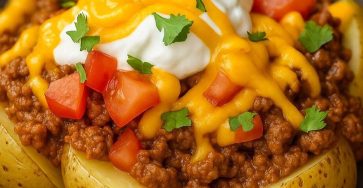 Cheesy Taco Potatoes
