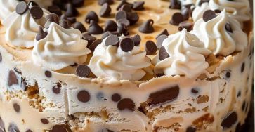 Chocolate Chip Cookie Dough Ice Cream Cake