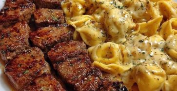 Lemon Garlic Butter Chicken with Creamy Parmesan Pasta