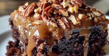 Moist German Chocolate Poke Cake with Condensed Milk