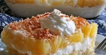 Tropical Pineapple Coconut Cream Cake