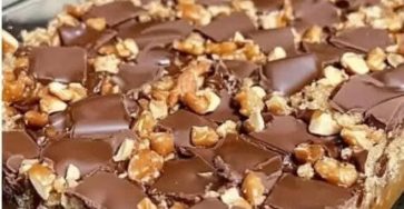 Caramel Chocolate Crunch Bars