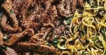 Garlic Butter Steak with Zucchini Noodles
